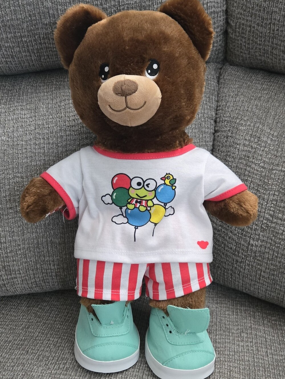Happy Birthday Bear Build A Bear Brown 16" W/Clothes